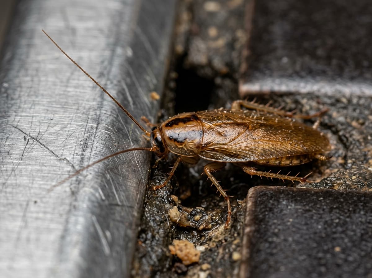 Barata alemana en hendidura de acero inoxidable
